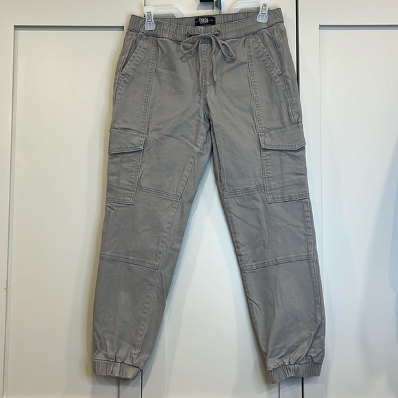 REWASH Women’s Denim Pull on Drawstring Cargo Joggers Sz(M)Gray(Buy Now Only) - Picture 1 of 6
